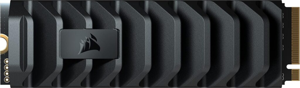 Corsair MP600 PRO XT 8TB Gen4 PCIe x4 NVMe M.2 SSD – Up to 7,000 MB/s Sequential Read and 6,100 MB/s Write Speeds, High-Density TLC NAND, Aluminum Heatspreader, M.2 2280 Form-Factor – Black (Renewed)