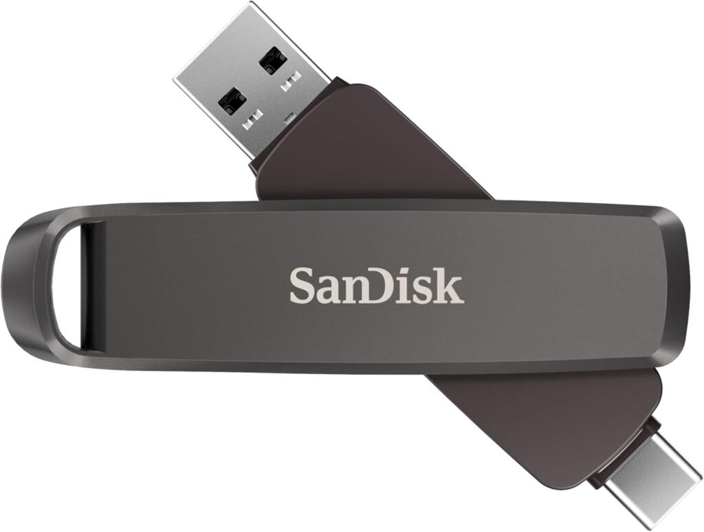 SanDisk 2TB Extreme PRO Dual Drive USB – Up to 1,000MB/s, USB Type-C, and USB Type-A, High-Performance Flash Drive – SDDDE1-2T00-G46