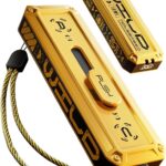 MOVE SPEED 1TB External SSD 1000MB/s Read Write Speed,USB 3.2 Gen2+USB C Flash Drive with Dual Ports, Portable SSD 3-Stage Push-Pull Design, Thumb Drive for iPhone 15/16/17 Series/Mac/Android