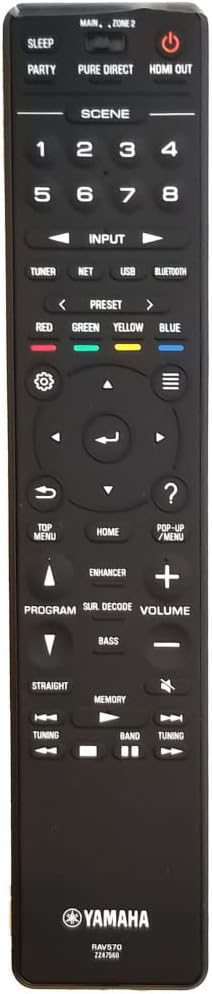 NTQinParts Replacement Remote Control Controller for Yamaha AVENTAGE RXA1080 RX-A1080 7.2 Channel A/V Receiver