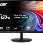 Acer SH242Y G0bih 23.8″ IPS Full HD (1920 x 1080) Ultra-Thin Gaming Office Monitor | Adaptive-Sync Support (FreeSync Compatible) | Up to 120Hz Refresh | 1ms (VRB) | Adjustable Stand | HDMI & VGA Ports