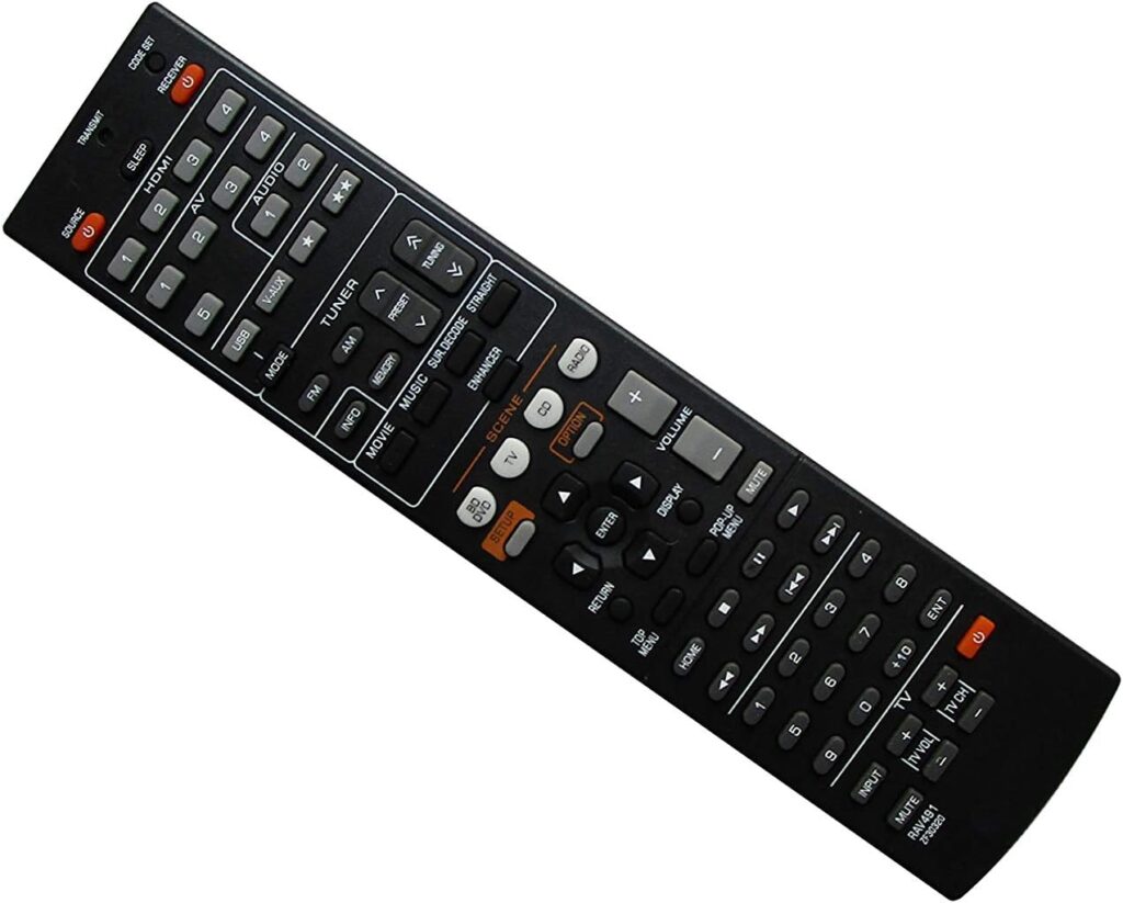 Hotsmtbang Replacement Remote Control Compatible for Yamaha RX-A820 RX-A820BL RX-A1020 A1020BL RAV472 ZA238200 RX-A720 7.2- Channel Network Aventage AV Receiver