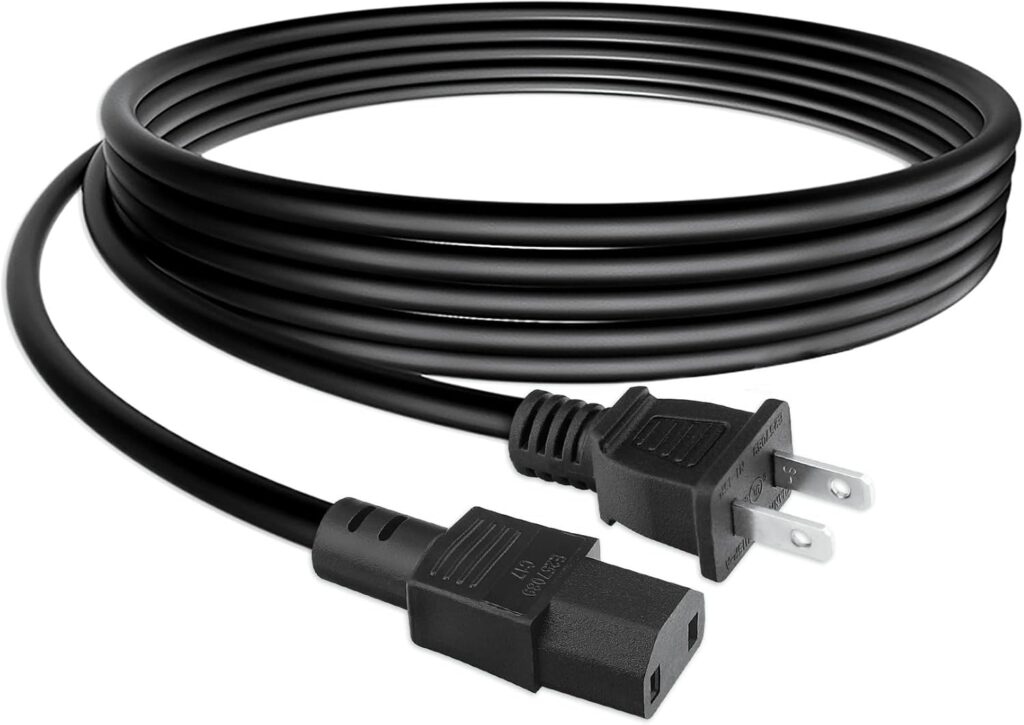 UL 6.6ft AC Power Cord Cable for Denon AVR-X1200W AVR-X1300W 7.2 Channel A/V Receiver