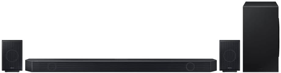 SAMSUNG HW-Q990C 11.1.4ch Soundbar with Rear Speakers and Dolby Atmos with an Additional 4 Year Coverage (2023), Titan Black