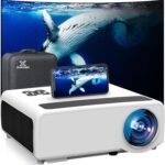 [Auto Focus/4K Support] Projector with WiFi 6 and Bluetooth 5.2, XNoogo 1800ANSI Native 1080P Outdoor Projector, Auto 6D Keystone,50% Zoom,ARC, Home Theater Movie Projector for Phone/TV Stick/PC