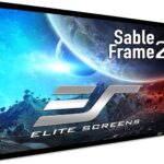 Elite Screens Sable Frame 2 Series, 180-inch Diagonal 16:9, Active 3D 4K Ultra HD Ready Fixed Frame Home Theater Movie Office Presentations Indoor Front Projection Projector Screen, ER180WH2, Black