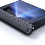 NexiGo Aurora PJ90, 4K Ultra Short Throw UST Projector, Laser-Powered, HDR10, HLG, 3D, 85% DCI-P3 & 121% Rec.709, 60W Stereo Speakers with Dolby_Audio, Android TV