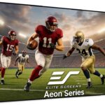 Elite Screens 135″ Projector Screen, Zero Edge Fixed Frame , ISF Certified, Compatible with Standard, Short & Ultra Short Throw Projectors, AR135H2, CineGrey