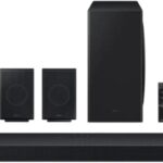 Samsung HW-Q930D/ZA 9.1.4 Channel Q-Series Soundbar with Wireless Subwoofer and Rear Speakers, Dolby Atmos and Q-Symphony – Black (Renewed)