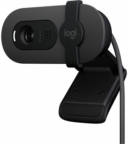 Logitech 960001580 Brio 100 1080p Full HD Webcam (Graphite) (Renewed)