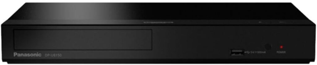 Panasonic DP-UB150-K 4K Blu-ray Player with HDR10 Plus and Hi-Res Audio (Black, ) (Renewed)
