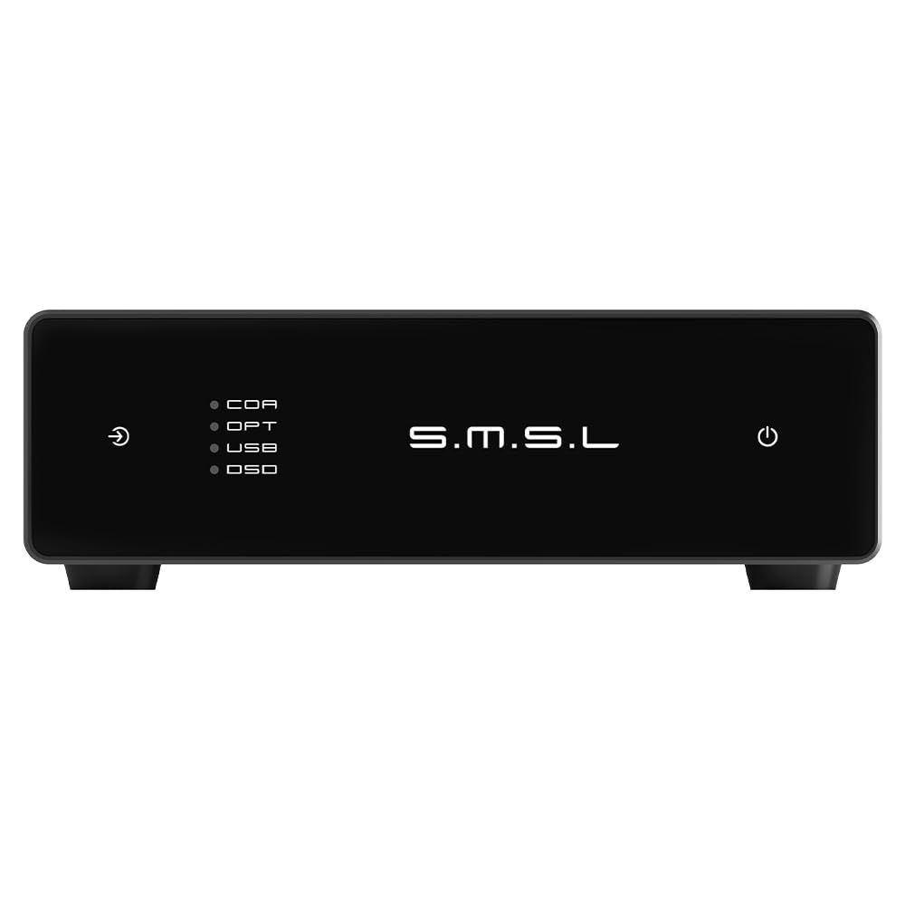 SMSL D1 Audio Decoder | Fiber/Coaxial/USB Input | RCA Output | ROHM BD34352EKV Chip | 768kHz/32-bit Decoding | Compatible with Computers,Mobile Phones,TV,Earamplifiers,Power Amplifiers,Active Speakers