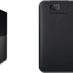 WD 18TB My Book Desktop External Hard Drive, USB 3.0, External HDD with Password Protection and Auto Backup Software – WDBBGB0180HBK-NESN and WD 5TB Elements Portable HDD, External Hard Drive, USB 3.0 for PC & Mac, Plug and Play Ready – WDBU6Y0050BBK-WESN