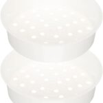 2Pcs Aroma Rice Cooker Steamer Basket PP Rice Cooker Insert Steamer Replacement Cookware Food for Pot Steam Tray (3L)