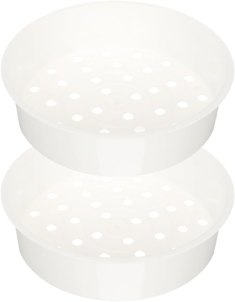 2Pcs Aroma Rice Cooker Steamer Basket PP Rice Cooker Insert Steamer Replacement Cookware Food for Pot Steam Tray (3L)