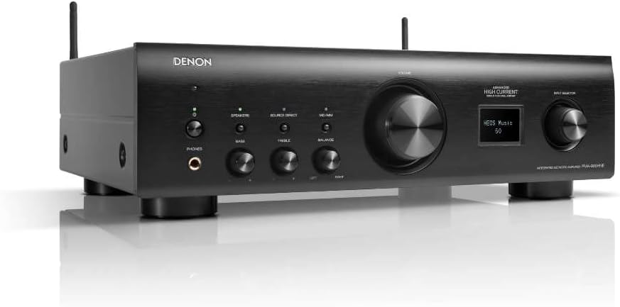 Denon PMA-900HNE Integrated Stereo Amplifier (85W x 2), Advanced High Current Circuit, Built-in HEOS, Bluetooth & AirPlay 2, Amazon Alexa, MC & MM Phono Equalizer, Hi-Res Certified