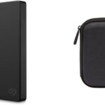 Seagate Portable 1TB External Hard Drive HDD USB 3.0 for PC Laptop and Mac (STGX1000400) & Amazon Basics External Hard Drive Portable Carrying Case