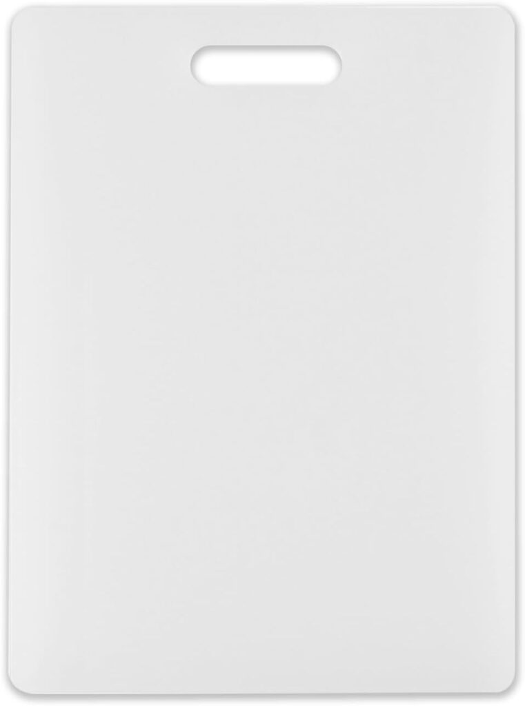 Dexas NSF Polysafe Cutting Board with Handle, 11 by 14.5 inches, White