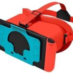 Upgraded VR Headset for Nintendo Switch & Switch OLED Model, Switch Virtual Reality Glasses with Adjustable HD Lenses and Comfortable Head Strap, 3D Goggles for Switch Accessories (Orange& Blue)