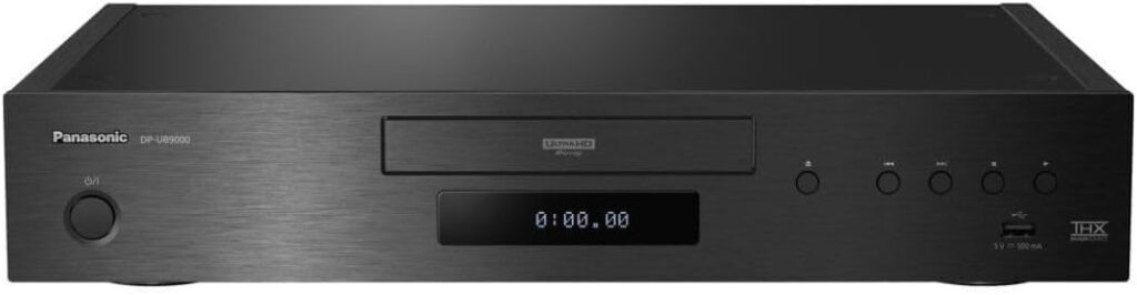Panasonic DP-UB9000 Reference Class 4K Ultra HD Blu-ray Player with HDR10 Plus and Dolby Vision Playback (Black, ) (Renewed)