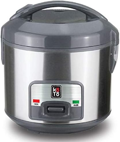 Koto Brand (10 Cup) Electric Rice Cooker Food Steamer, Stainless