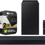 Samsung HW-Q600C/ZA 3.1.2ch Soundbar and Subwoofer with Dolby Audio (Renewed) Bundle with 2 YR CPS Enhanced Protection Pack
