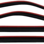 Auto Ventshade [AVS] in-Channel Rain Guards for 2015-2025 Ford F-150; 2017-2025 Ford F-150 Raptor, SUPERCREW ONLY | Window Vent Visors, 4 pcs. – Smoke | 194975