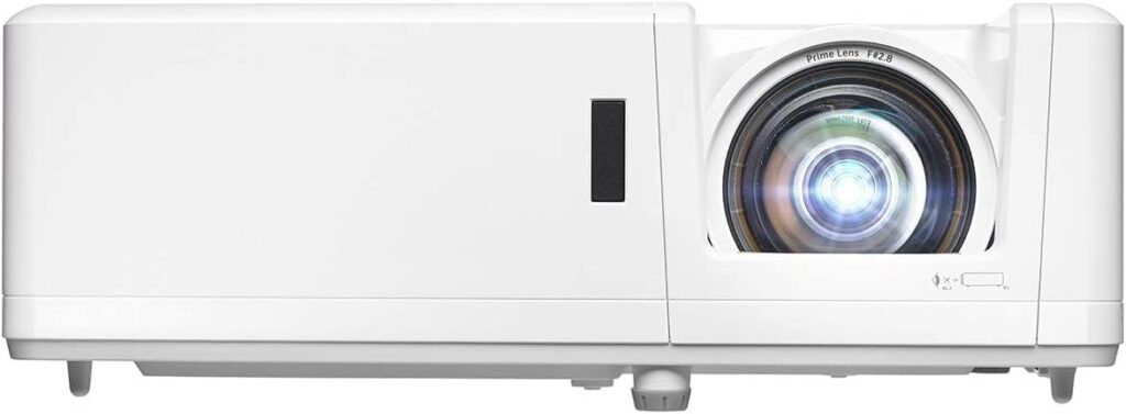 Optoma GT1090HDRx Short Throw Laser Home Theater Projector | 4K HDR Input | Reliable Lamp-Free Operation 30,000 hours | Bright 4,200 Lumens for Day and Night Viewing