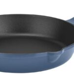 Cuisinart CI22-24BG Chef’s Classic Enameled Cast Iron Round Fry Pan, 10-Inch, Provencal Blue