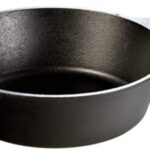 Lodge 3 Quart Pre-Seasoned Cast Iron Deep Skillet – Signature Teardrop Handle & Assist Handle – Use in the Oven, on the Stove or Grill, or Over a Campfire – Use to Sear, Sauté, Bake, Broil, Braise, Fry, or Grill – Black