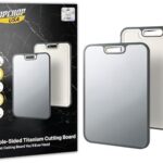 ChopChop USA Double-Sided Titanium Cutting Board – Food Grade, Rustproof, Dishwasher Safe, Durable Kitchen Board for Meat & Vegetables – Great for Daily Cooking, BBQ, Camping & Holiday Meals (Large)