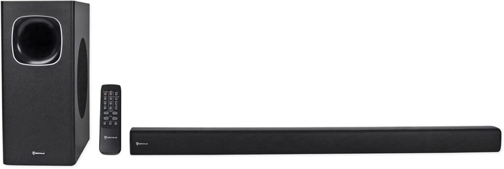 Rockville ROCKBAR 40 Inch 400W Soundbar with Wireless 6.5″ Subwoofer, Bluetooth, HDMI ARC, Optical, USB, DSP Modes, Deep Bass, for Home Theater and Music