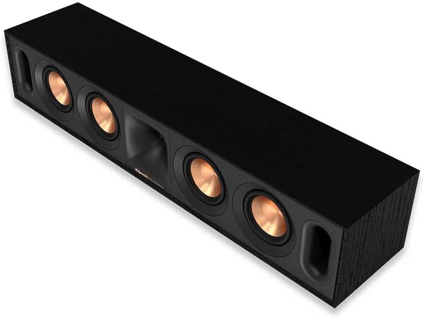 klipsch Reference Next-Generation R-30C Horn-Loaded Center Channel Speakers for Crystal-Clear Home Theater Dialogue in Black