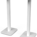 Kanto SP26PLW 26 Inch Bookshelf Speaker Stand – Low Profile – 2 Pack (White)