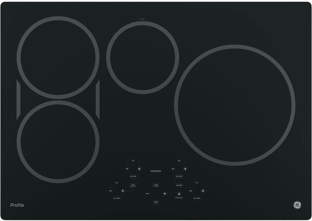 GE PHP9030DJBB Profile 30″ Black Electric Induction Cooktop