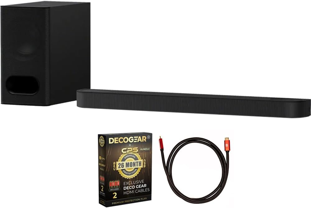 Sony HTB600 BRAVIA Theater Bar 6 3.1.2-Channel Dolby Atmos Soundbar with Wireless Subwoofer (Renewed) Bundle with 6FT HDMI 2.0 Cable and CPS Exclusive 26 Month Protection Pack (BEACH-CPS-26M750)