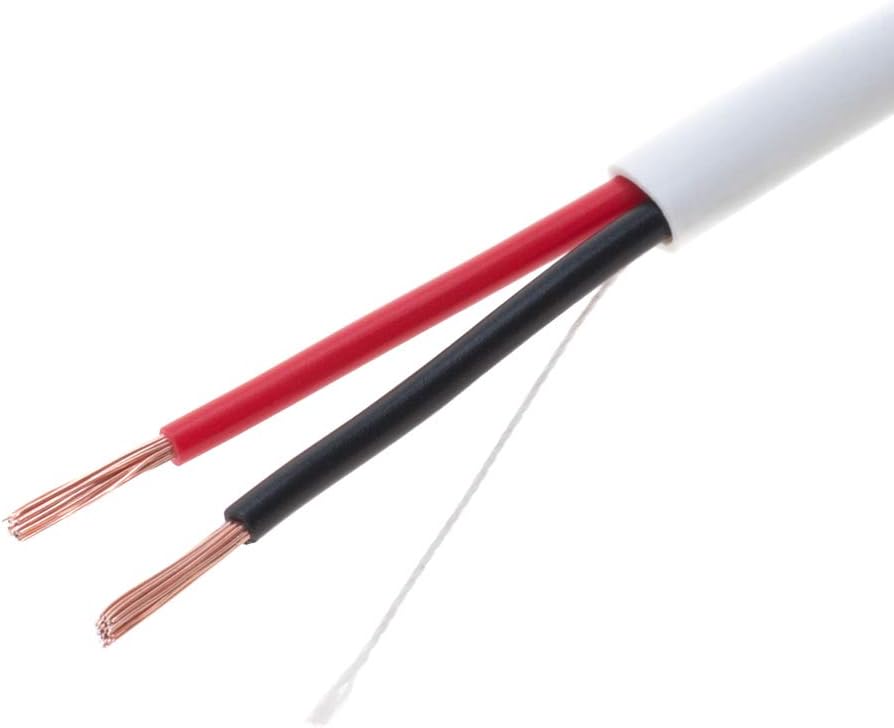 Cables Direct Online 500ft White Speaker Cable 14AWG Wire Cl2 in Wall Bulk 14/2 Gauge 2 Conductor Audio