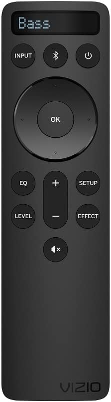 Vizio OEM Replacement Bluetooth Backlit Display Sound Bar Remote Controller for 2.1 5.1 Home Theater, Channel Soundbar System and M V P Series Home Audio System