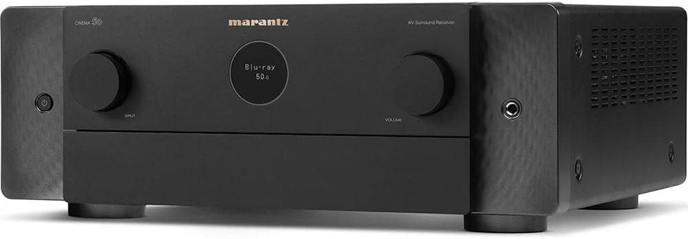 Marantz Cinema 50 9.4-Ch Receiver (110W X 9) – 4K/120 and 8K Home Theater Receiver (2022 Model), Built-in Bluetooth, Wi-Fi & HEOS Multi-Room, Supports Dolby Atmos, DTS:X Pro, IMAX Enhanced & Auro 3D