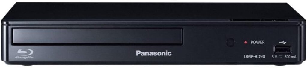 Panasonic DMP-BD90P-K Blu-ray DVD Player with Full HD and Dolby Digital Sound (Black, Renewed)