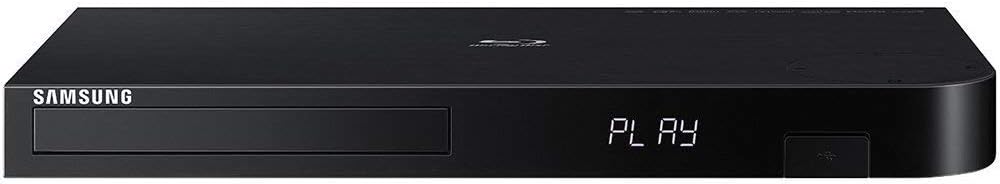 Samsung BD-J6300/BD-JM63 Streaming 4K Upscaling 3D Wi-Fi Built-In Blu-ray Player Bundle includes Blu-ray Player, Tmvel HDMI Cable (Renewed)