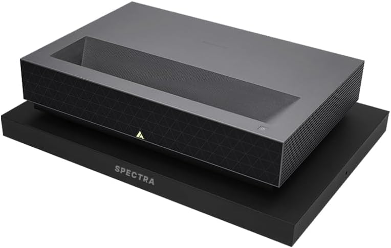 Spectra Projection Slider Tray for Ultra Short Throw Laser Projectors | Easy to Adjust UST Projector Sliding Tray For Optimal Image Size | Works With Any TV Cabinet | Black Matte Finish