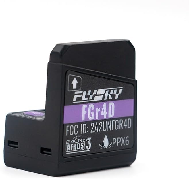 Flysky FGr4D 2.4GHz 4CH AFHDS 3 Waterproof PPX6 Receiver Dual Antenna PWM PPM i-BUS2 S.Bus i-Bus Output Compatible W Flysky Noble NB4 PL18 EL18 Surface Radio TX RC Cars, RC Boats, RC Toys