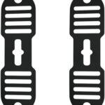 Silicone Lid Lock Strap for Crockpot Slow Cooker (6/7/8 Quart) – Universal Crockpot Lid Holder & Rubber Strap Alternative | Heat-Resistant, No-Spill Design Transport Accessories (Black 2PCS)