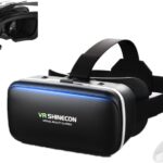 VR Headset for iPhone & Android with Controller, Virtual Reality 3D Glasses Headset Helmets, Universal Virtual Reality Goggles for Kids & Adults, for Phones 4.7-6.6 Inch, for TV, Movies & Video Games