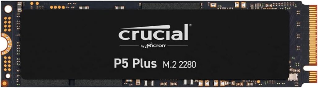 Crucial P5 Plus CT2000P5PSSD8 2 TB Solid State Drive – M.2 2280 Internal – PCI Express NVMe (PCI Express NVMe 4.0 x4)