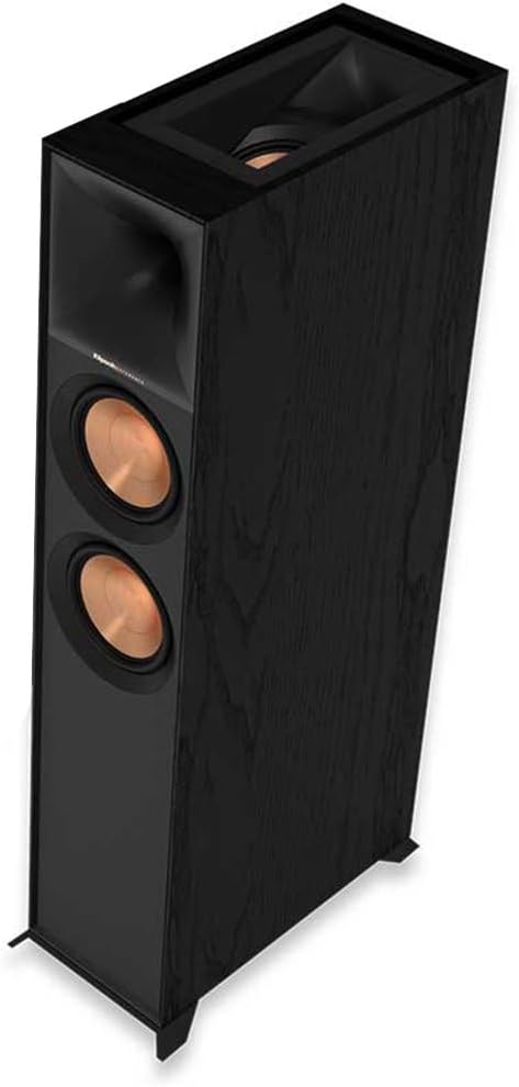 klipsch Reference Next R-605FA Dolby Atmos High-Performance, Horn-Loaded Floorstanding Speaker for Best-in-Class Immersive Home Theater in Black
