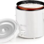 1.0L Mini Rice Cooker,WHITE TIGER Portable Travel Steamer Small,15 Minutes Fast Cooking, Removable Non-stick Pot, Keep Warm, Suitable For 1-2 People – For Cooking Soup, Rice, Stews & Oatmeal