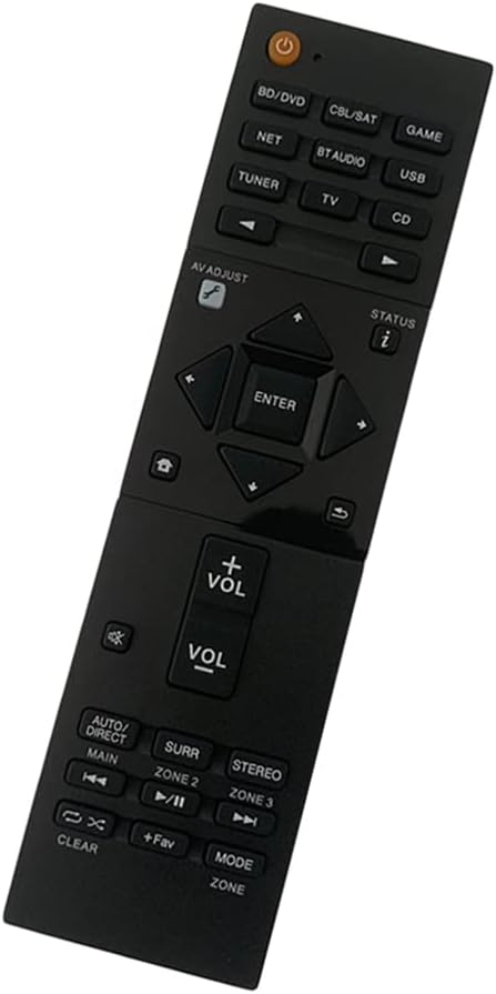 Generic New Remote Control for Pioneer Elite VSX-LX305 VSX-LX504 VSX-LX105 VSX-LX505 VSX-834 VSX-534 VSX-LX104 7.2 Channel Network AV Receiver, black