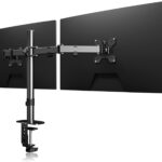 Suptek Monitor Arm, Dual Monitor Stand for 13-27 inch TV LED LCD Monitor Stands for Desks PC Monitor & Projector Stands – Monitor Arm Desk Mount MD6442 z